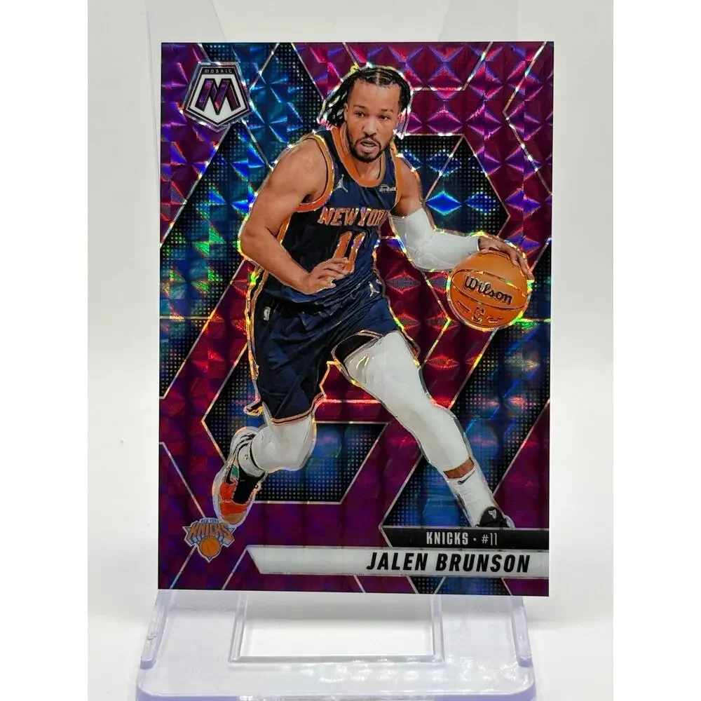 2024-25 Panini Mosaic Jalen Brunson Purple Mosaic Prizm 78/99 SP New York Knicks - Picture 1 of 2